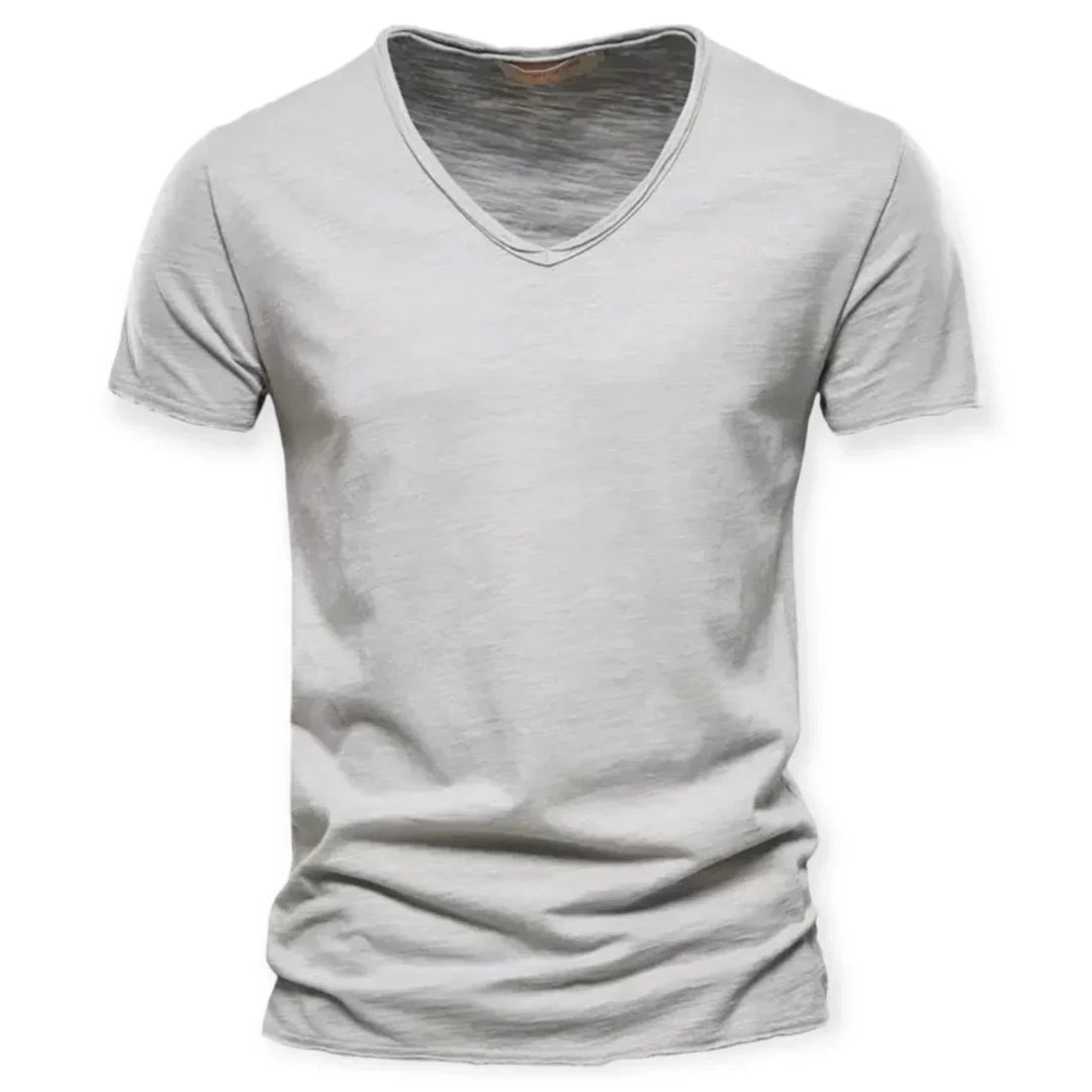 Classic men's V-neck top, a must-have wardrobe staple for ultimate comfort and casual, versatile style.