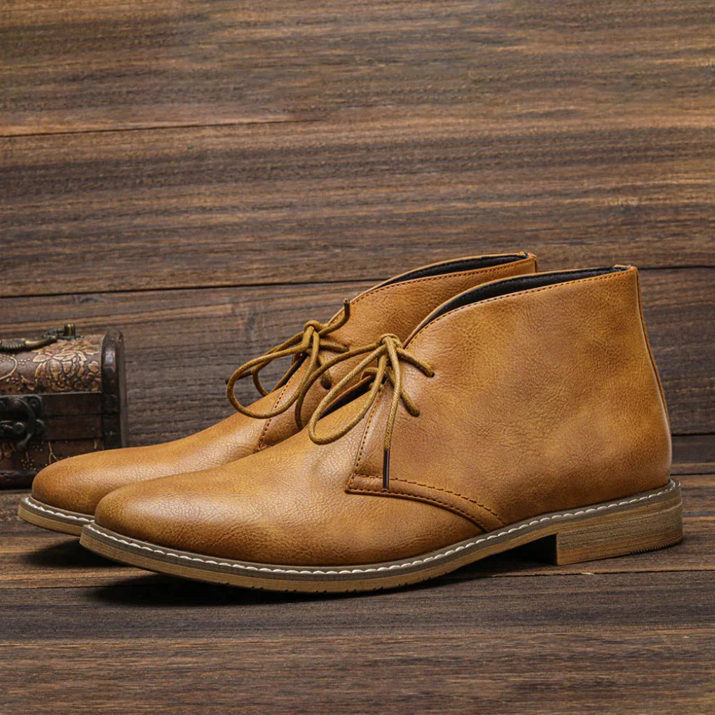 Men's classic vintage desert boots. Timeless style, comfortable lace-up design for versatile everyday casual wear.