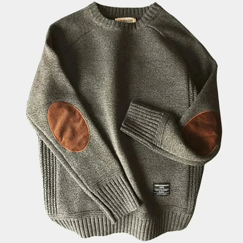 Men's classic warm crew neck sweater for effortless winter style. Cozy long sleeve apparel for casual wear.