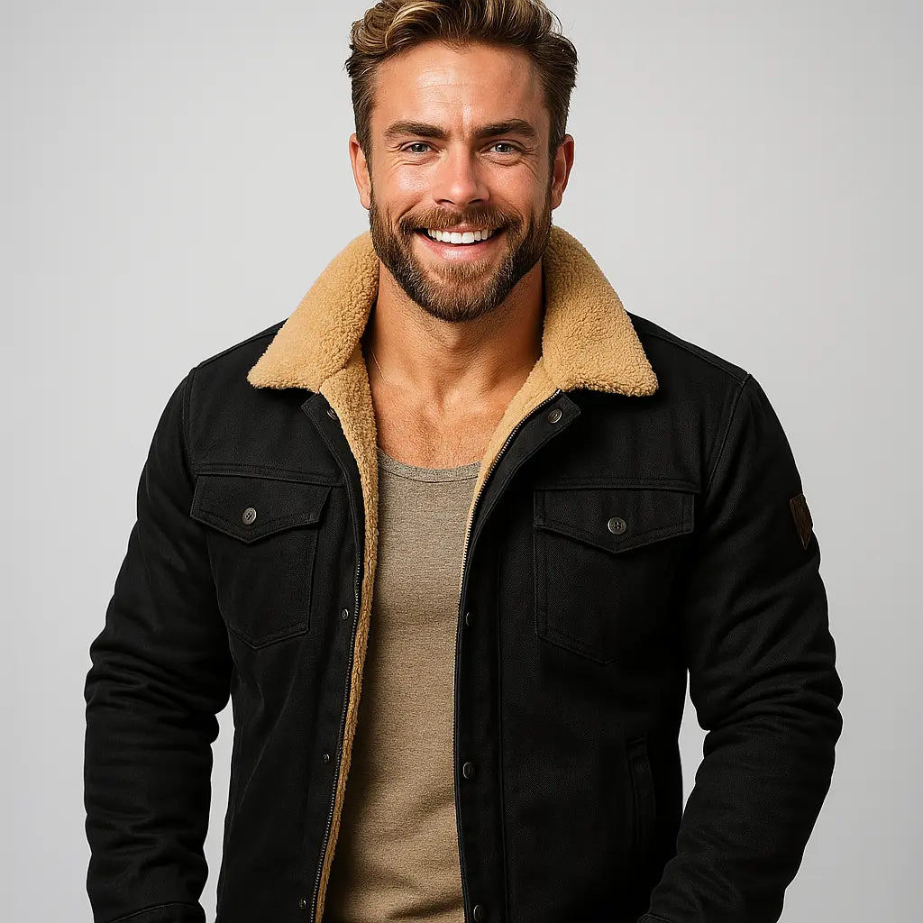 Warm men's classic winter coat, premium outerwear for everyday fashion.