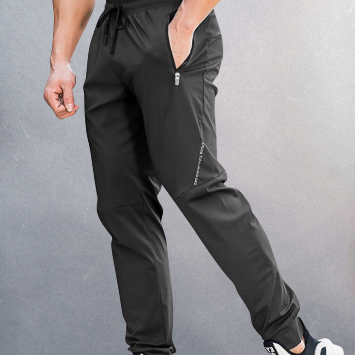 Versatile men's athletic joggers, perfect activewear for spring, sports, gym, or relaxed casual fashion.