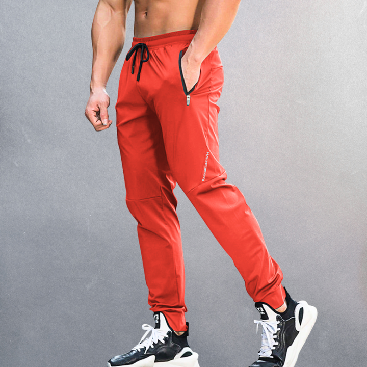 Durable men's active sports pants, designed for ultimate comfort, travel, and stylish casual spring outfits.