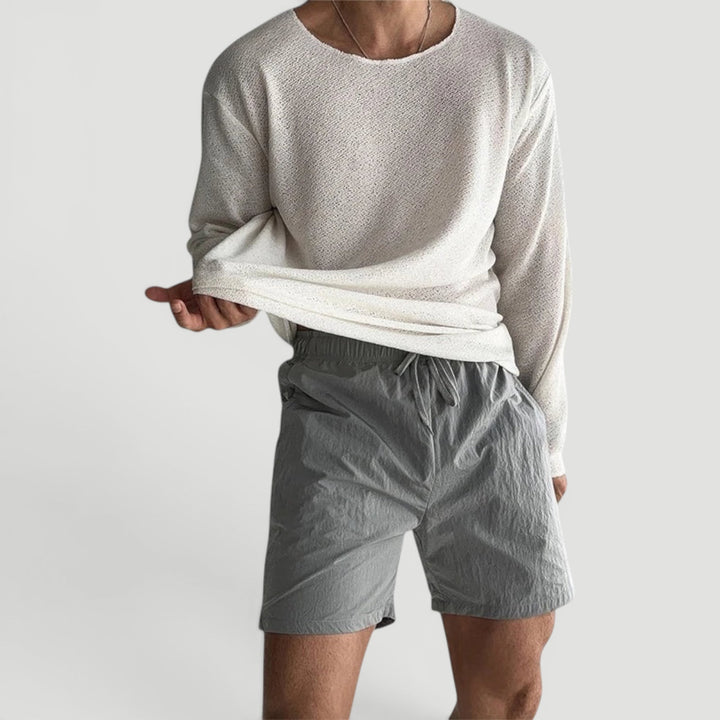 All-season men's knit shirt. Comfortable pullover top for casual, everyday style & men's fashion.