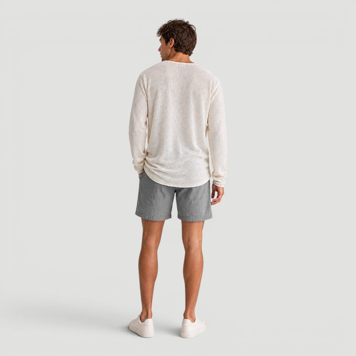 Men's knit shirt, comfortable soft feel. Relaxed fit all-season pullover for versatile casual everyday fashion.