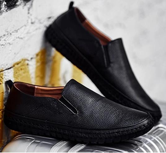 Stylish men's comfortable slip-on shoes with breathable upper & flexible sole for all-day casual wear.