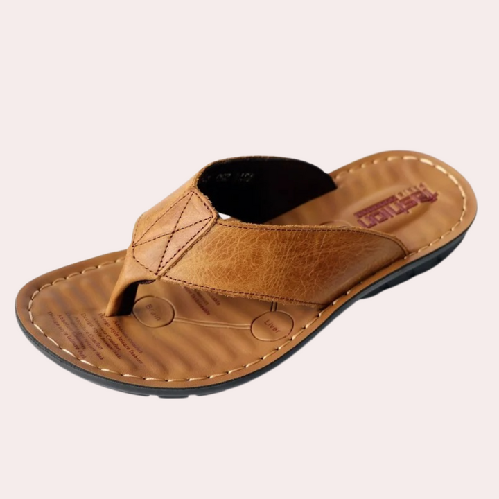 Versatile men's fashion flip flop sandals with toe post, suitable for beach days & casual outings.