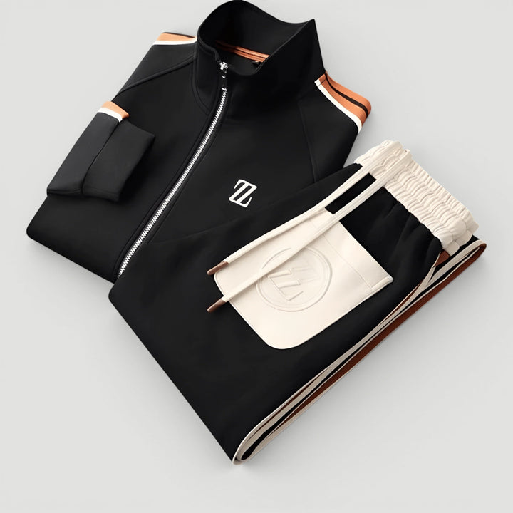 Men's athletic-inspired two-piece tracksuit, offering ultimate comfort for casual wear.