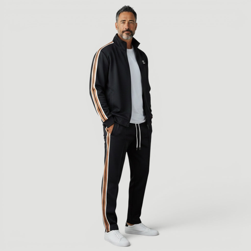 Everyday men's casual tracksuit, two-piece set designed for comfort and relaxed style.