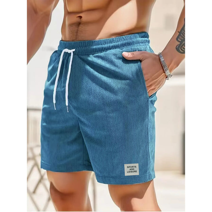 Men's comfortable corduroy shorts, relaxed fit, perfect for warm weather and everyday style.