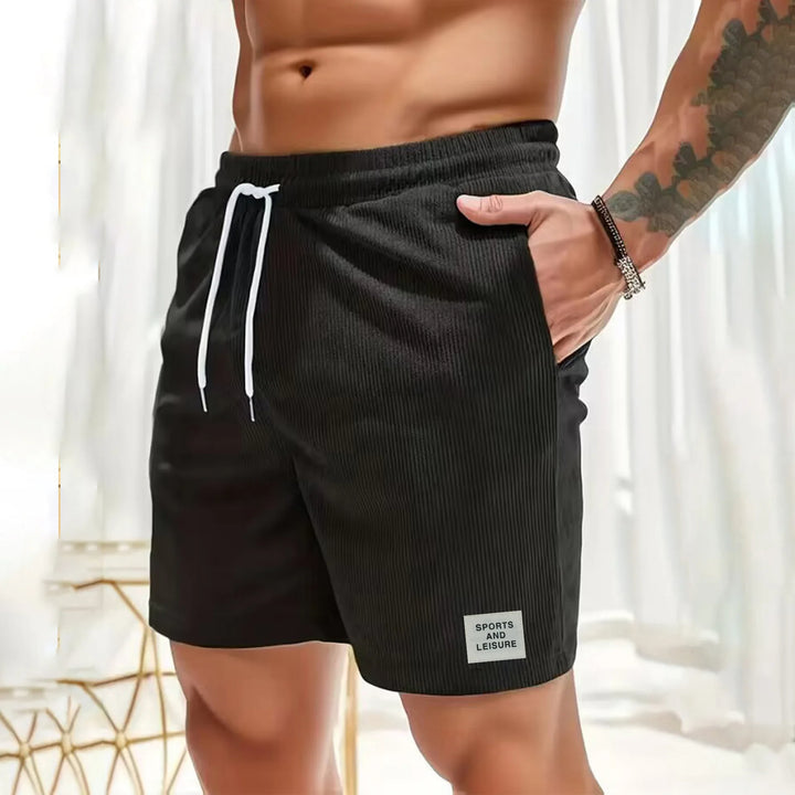 Versatile men's solid corduroy shorts, great for casual summer wear, spring activities, and comfort.