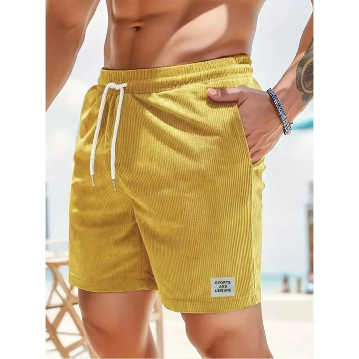 New men's comfortable corduroy shorts, relaxed fit, lightweight and perfect for warm weather style.