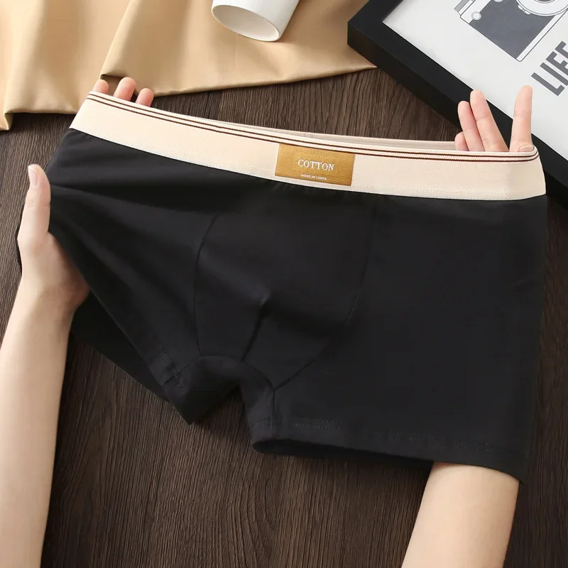 Essential men's daily wear boxer briefs, supportive and comfortable with a trendy contrasting waistband.