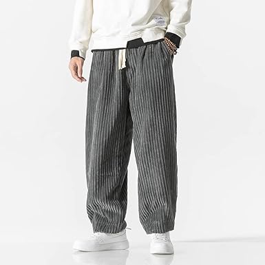 Versatile men's fashion pants, comfortable with an adjustable waist. Perfect for everyday casual wear & relaxed fit.