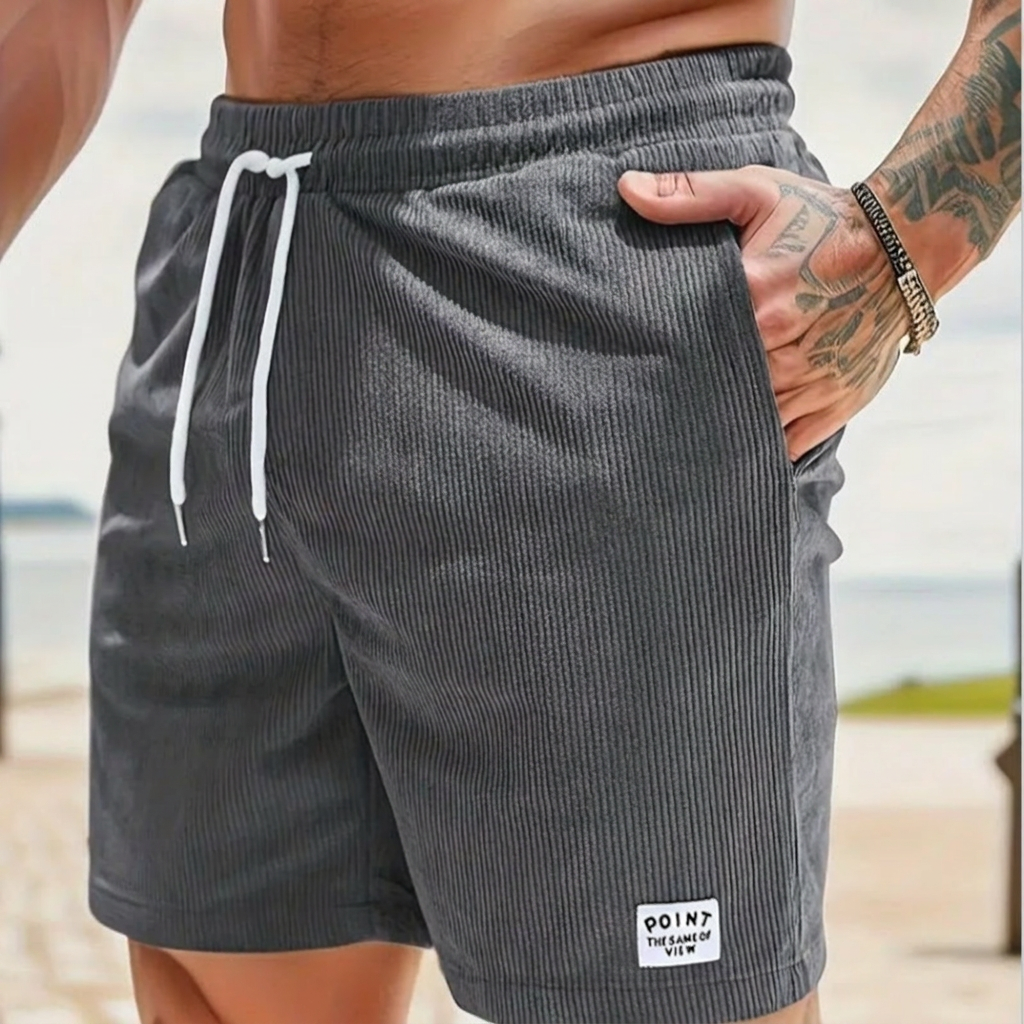 Men's summer vacation shorts, WC2026. Comfortable relaxed fit with lace-up drawstring.