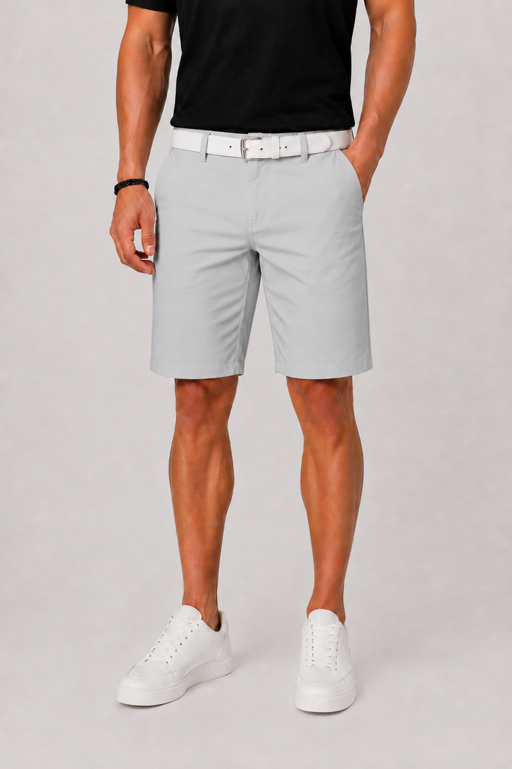 Versatile men's regular fit summer shorts with side pockets, perfect for everyday wear, travel, and holiday comfort.