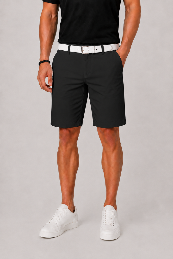 Minimalist men's summer shorts, great for holiday fashion and spring casual wear, offering ultimate comfort on warm days.