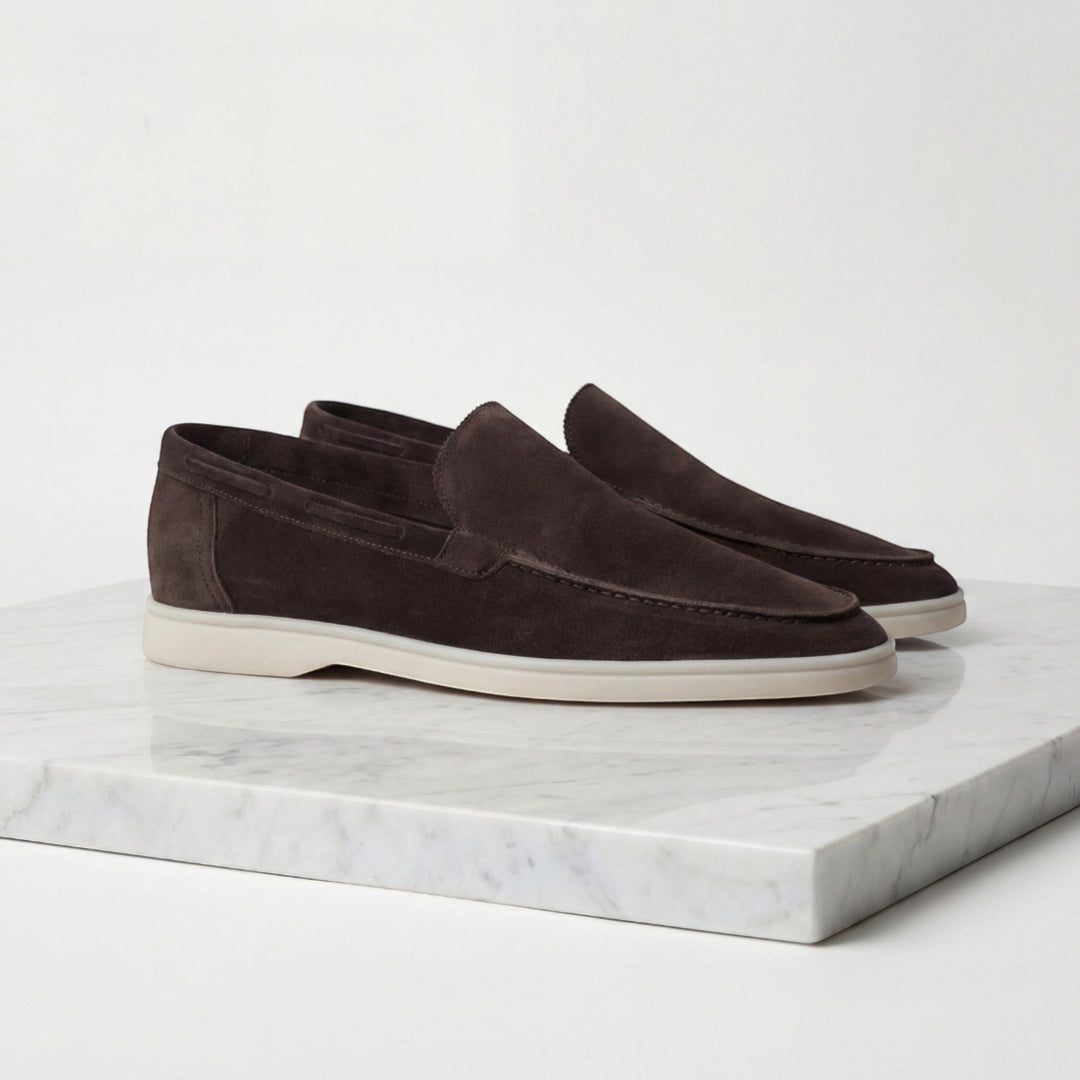 Everyday men's slip-on loafers, comfortable dress shoes with a classic, elegant design.