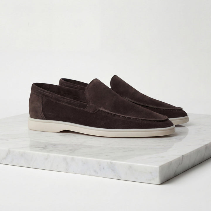 Everyday men's slip-on loafers, comfortable dress shoes with a classic, elegant design.