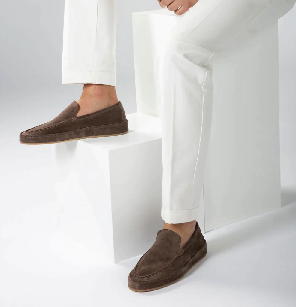 Stylish men's slip-on loafers, great for everyday casual wear and smart-casual outfits.