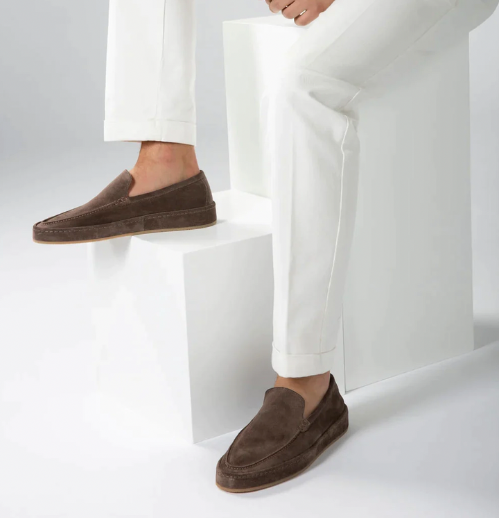 Stylish men's slip-on loafers, great for everyday casual wear and smart-casual outfits.
