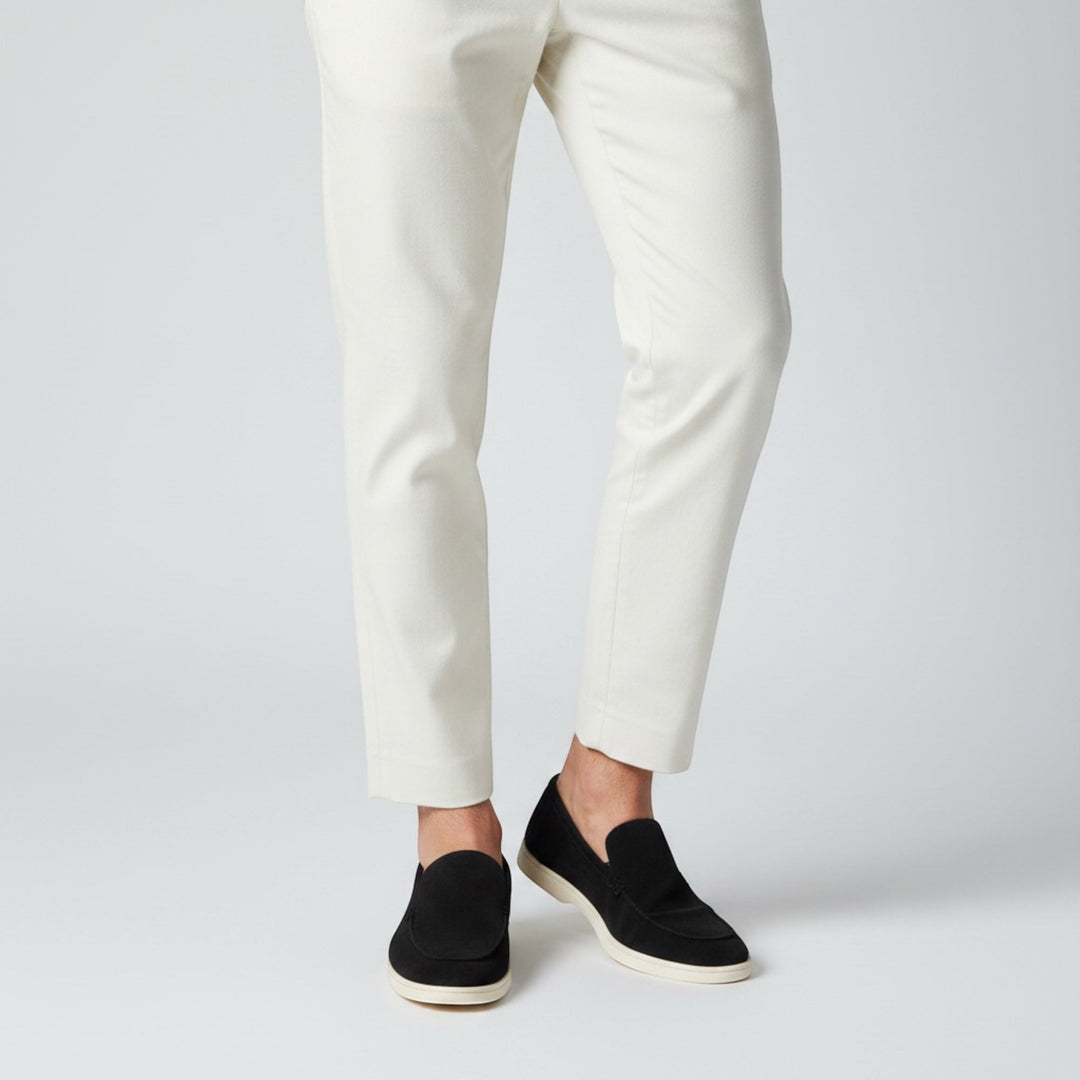 Lightweight men's loafers, a comfortable slip-on choice for warm summer days.