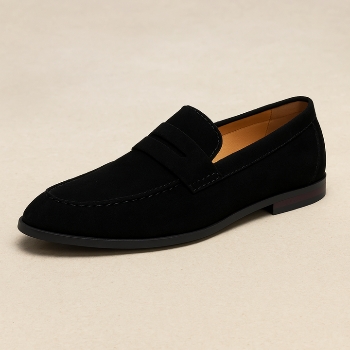 Men's comfortable slip-on penny loafers, ideal for everyday casual and smart casual wear.