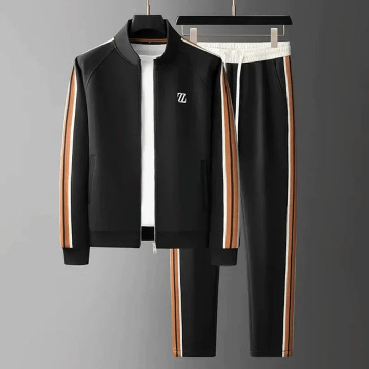 Men's relaxed fit tracksuit pants with elastic waist, offering comfort wear for loungewear and casual outfits.