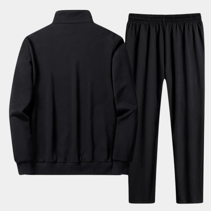 Men's Cozy Comfort Tracksuit: Stylish two-piece set with hoodie & joggers, perfect for casual wear & activewear.