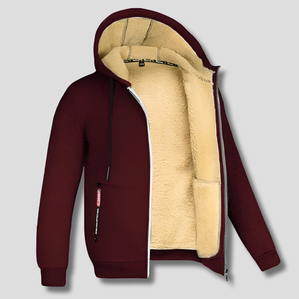 Comfortable men's relaxed fit pullover, long sleeve, ideal for casual fall & winter wear.