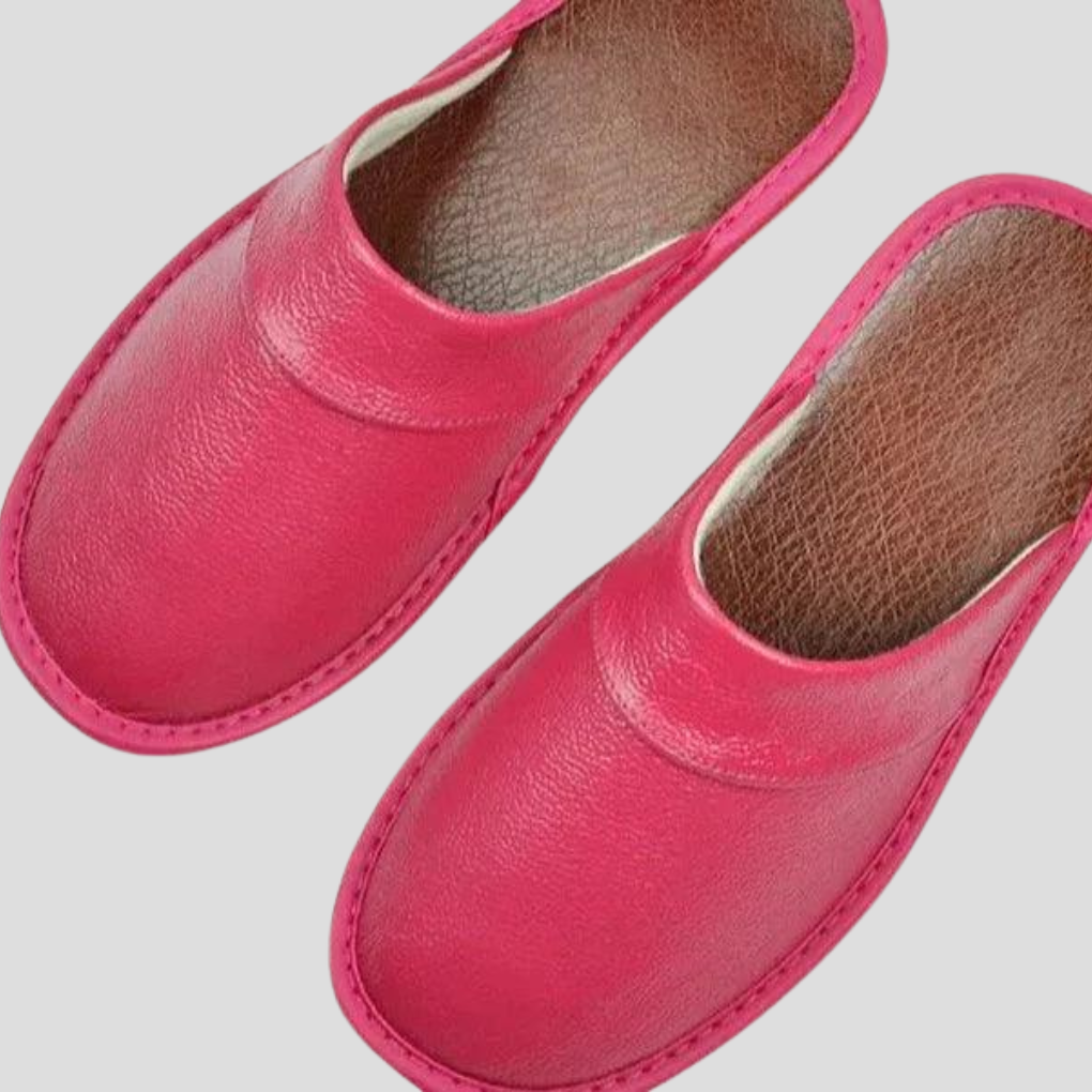 Comfortable men's slip-on house slippers, perfect indoor footwear for cozy home relaxation & casual wear.