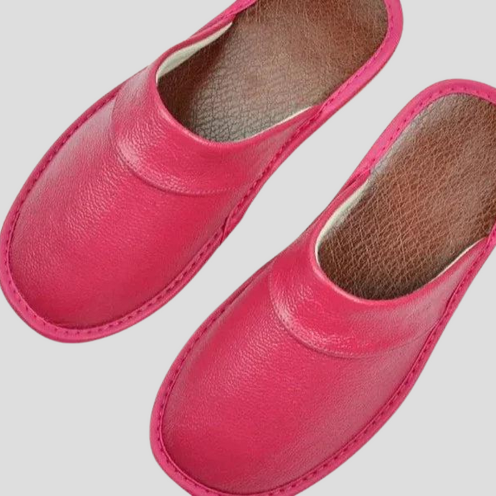 Comfortable men's slip-on house slippers, perfect indoor footwear for cozy home relaxation & casual wear.