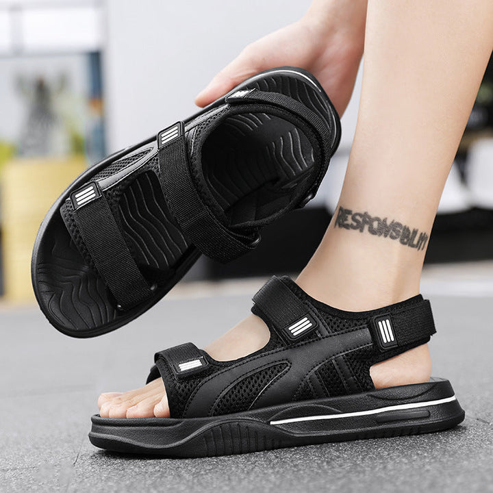 Comfortable men's sport sandals featuring plush cushioning & non-slip sole for active summer wear.