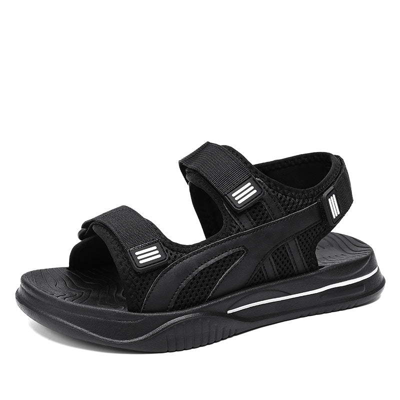 Adjustable strap men's sport sandals ensuring a secure, customized fit for walking & outdoor activities.