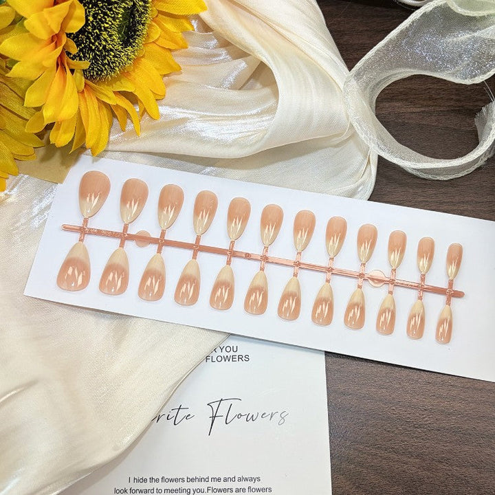 Blank men's press-on nail tips, ideal canvas for personalized nail art & men's grooming styles.