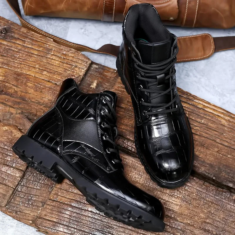 Elegant Men's Dante brown dress boots, featuring handcrafted quality for a polished and sophisticated men's fashion statement.