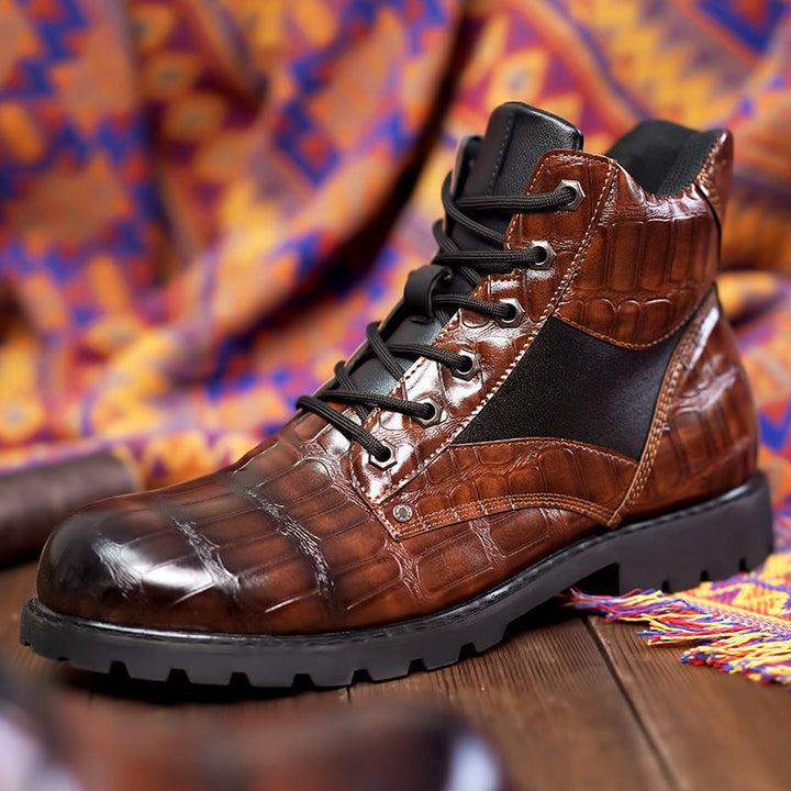Handcrafted Men's Dante dress boots in sleek black, offering a sophisticated and elegant style for formal wear.