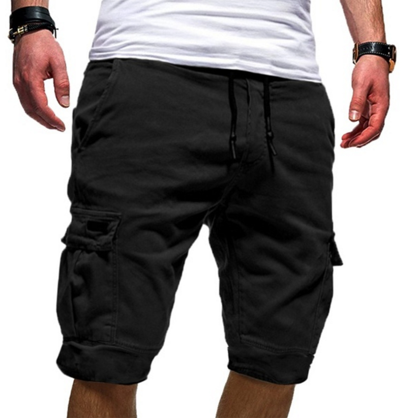 Stylish men's cargo shorts featuring a comfortable drawstring waist and multiple utility pockets. Perfect for everyday.
