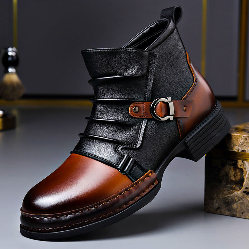 Men's durable all-weather boots, rugged style. Ideal for everyday comfort, featuring slip-resistant sole & cushioned support.