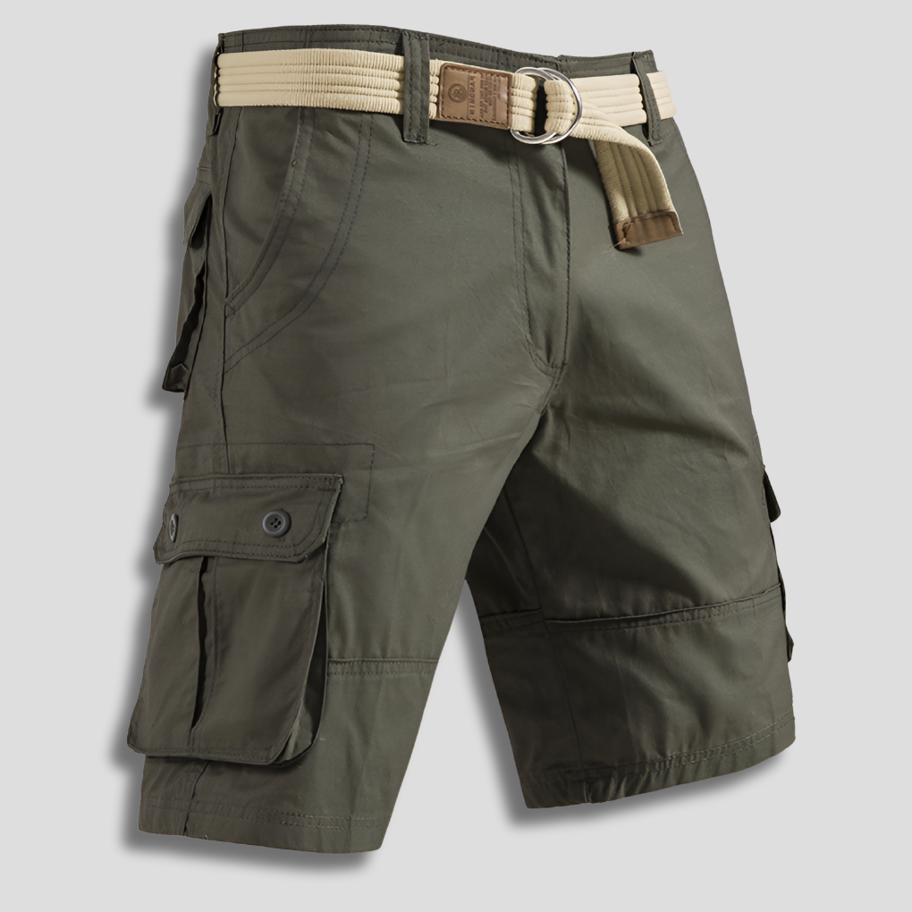 Men's versatile cargo shorts for hiking & casual wear, featuring multiple pockets for essentials.