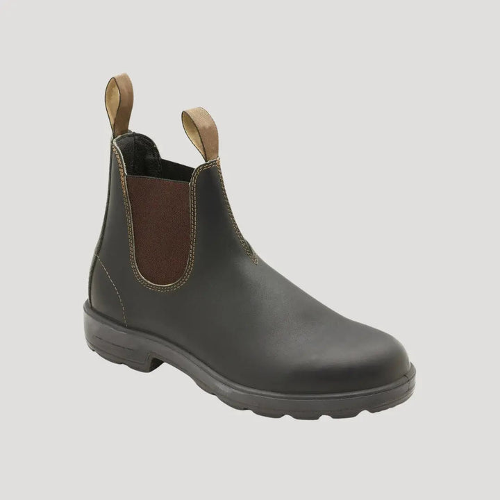 Rugged men's slip-on Chelsea work boots, designed for durability and comfort in all conditions.
