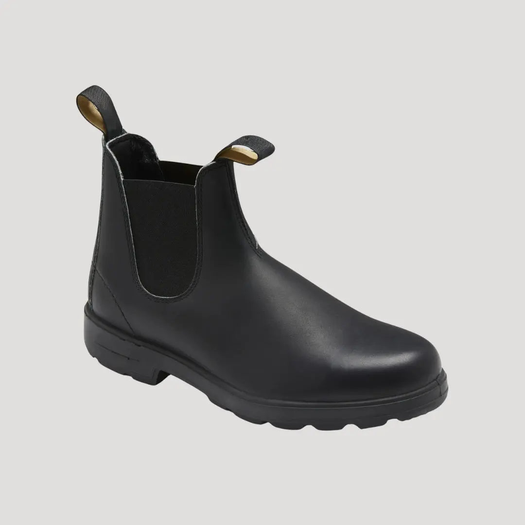 Durable men's slip-on work boots, Chelsea style, offering comfort and water-resistance for outdoor use.
