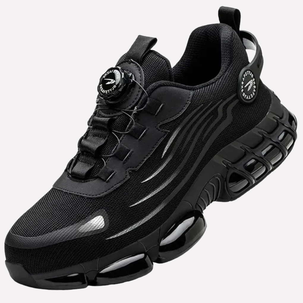Men's durable work safety shoes with puncture-resistant sole for ultimate job site protection & anti-slip grip.