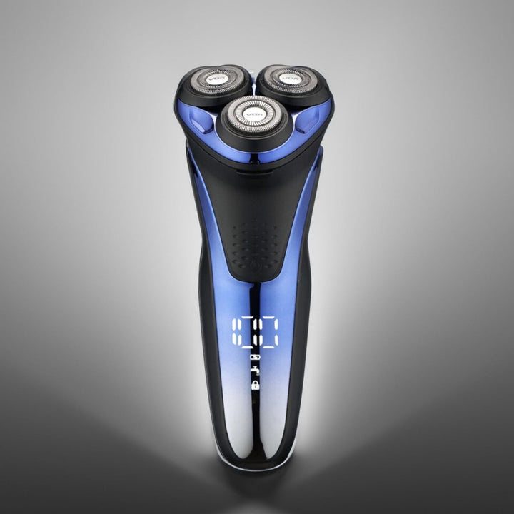 Advanced electric shaver for men, featuring flexible 3D rotary heads for an ultra-smooth, precise, and comfortable shave.