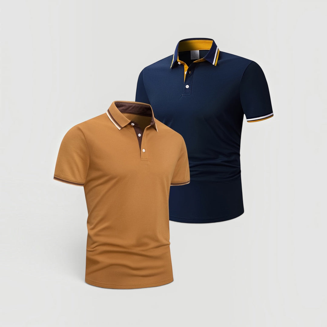 High-quality men's smart-casual polo set, designed for comfort and versatile style.