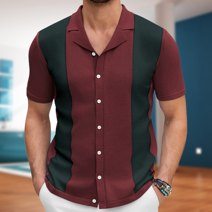 Regular fit men's collared button-up shirt; perfect for casual or smart occasions.