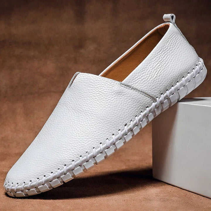Yellow matte men's loafers, unique slip-on style for modern casual and dress outfits.