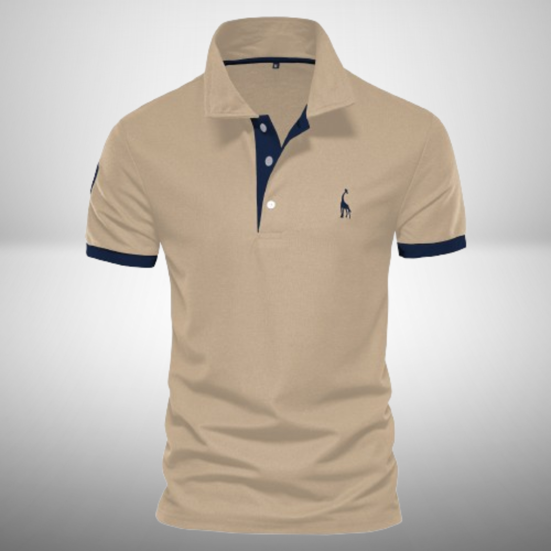 Versatile men's classic short sleeve polo top, ideal for a refined smart casual style and daily comfort.