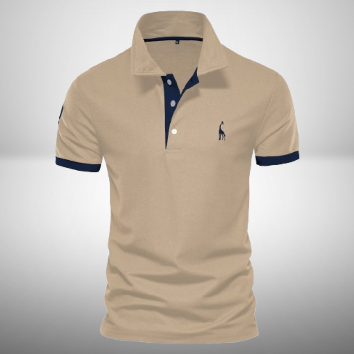 Versatile men's classic short sleeve polo top, ideal for a refined smart casual style and daily comfort.
