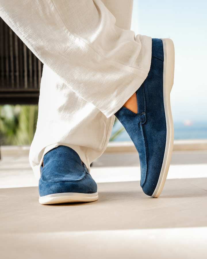 All-season men's elegant slip-on loafers, perfect modern footwear for any wardrobe.