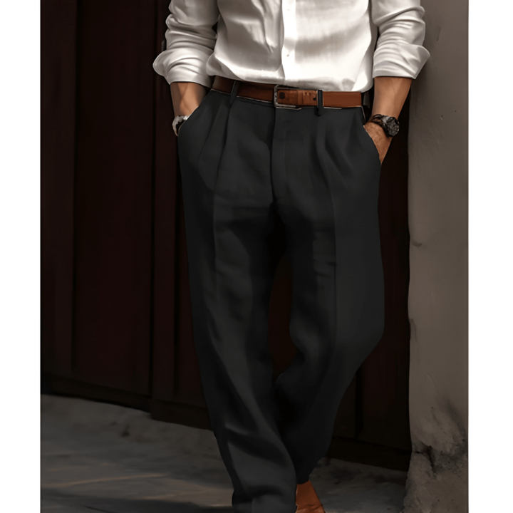 Versatile men's straight fit chinos offering all-day comfort. Ideal for smart casual, business, or everyday elegant wear.